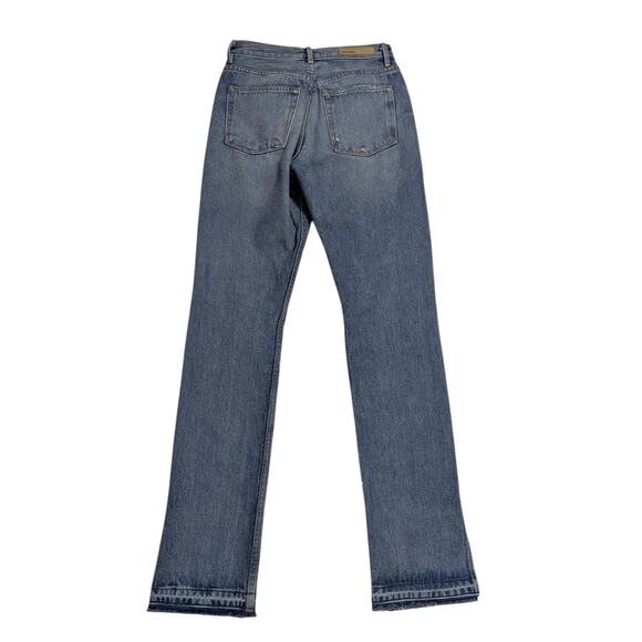 GRLFRND Natalia Distressed High Rise Straight Jeans Size 27 - Picture 2 of 11